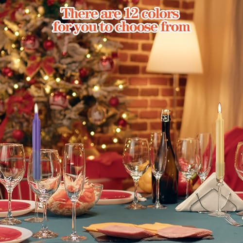 Kunrsug 24 Pack Assorted Color Spell Chime Candles thumb #3