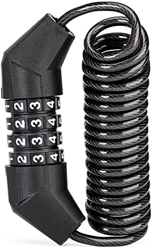 Anti-Theft Bike Lock, Secure Cable Chain Lock for Helmet & Backpack, Combination Password Lock for Cycling, Durable Bike Accessories for Ultimate Protection