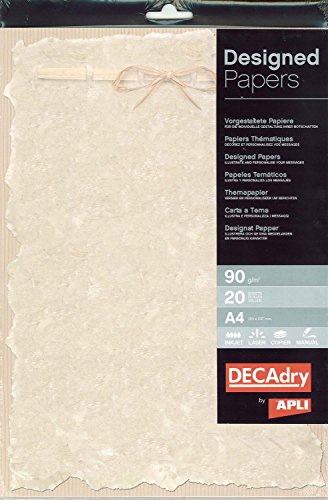 APLI 12122 Papel temático pergamino moderno 90 g 20 hojas