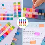 Leucasa 1800 sztuk markowa strona samoprzylepna 9 kolorów karteczek Morandi Sticky Notes do czytania, pisania, nauki, biura, szkoły, pamiętnika memo