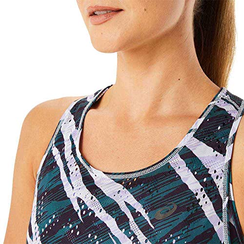 Image of ASICS Women's Solid Regular Vest (2012C423.500 Night Shade /Velvet Pine XL)