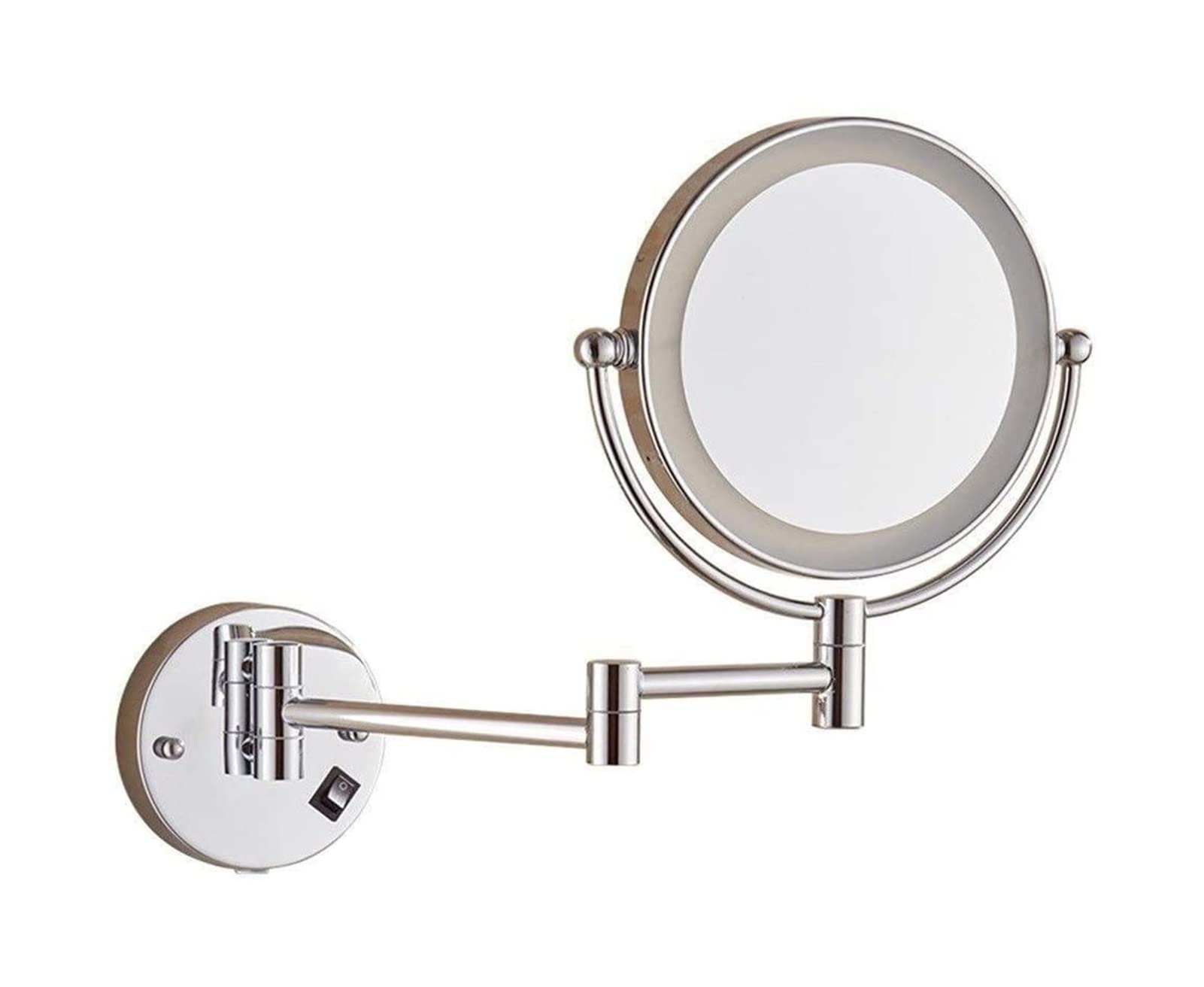 Miroir de courtoisie pliant pour un maquillage parfait dans la salle de bain
