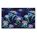 Glowing Up Jelly Fish Printed Beach Towel Lightweight Swim Surfing Towels for Pool Travel Vacation 130x80cm