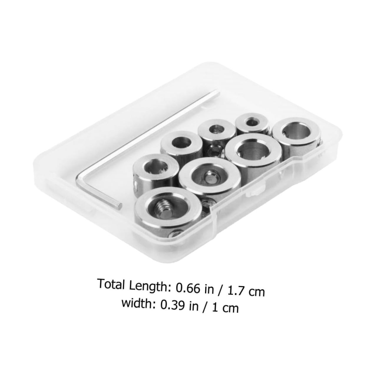 8pcs Drill Bit Collar Set Depth Stop Positioners for Woodworking Stainless Steel Drill Bit Guide Consistent Depths for Enhanced Efficiency