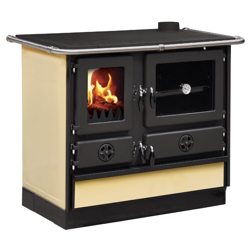 MAGNUM MBS Cast Iron Wood Stove | Right Side Outlet - Beige
