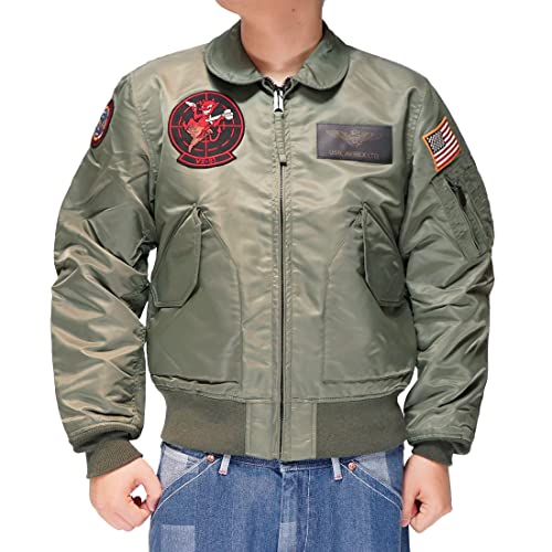[Avirex] アヴィレックス アビレックス MA-1 ジャケット アウター メンズ CWU 36P VX-31 TOPGUN トップガン 783-0252039 401セージ-XLのサムネイル
