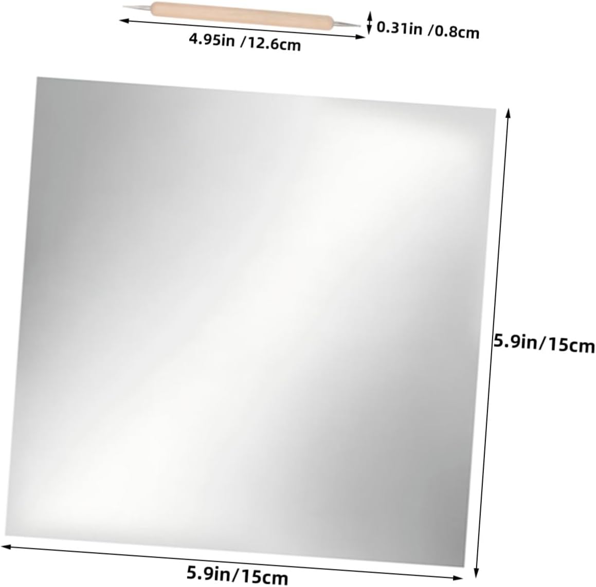 Aluminum Foil Embossing Sheets with Scoring Pen Double Sided Craft Set