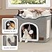 Bedsure Cat Beds for Indoor Cats - Large Cat Cave for Pet...