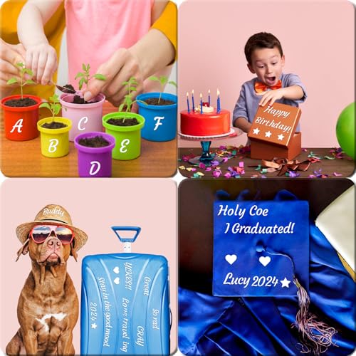 Image of 730 Pieces 10 Sheets Letter Stickers,Self Adhesive Waterproof Mailbox Numbers Stickers,Alphabet Decals for DIY,Bulletin Board,Window,Door,Sign,Bike,Car,Laptop,Scrapbook (White, 1 Inch)
