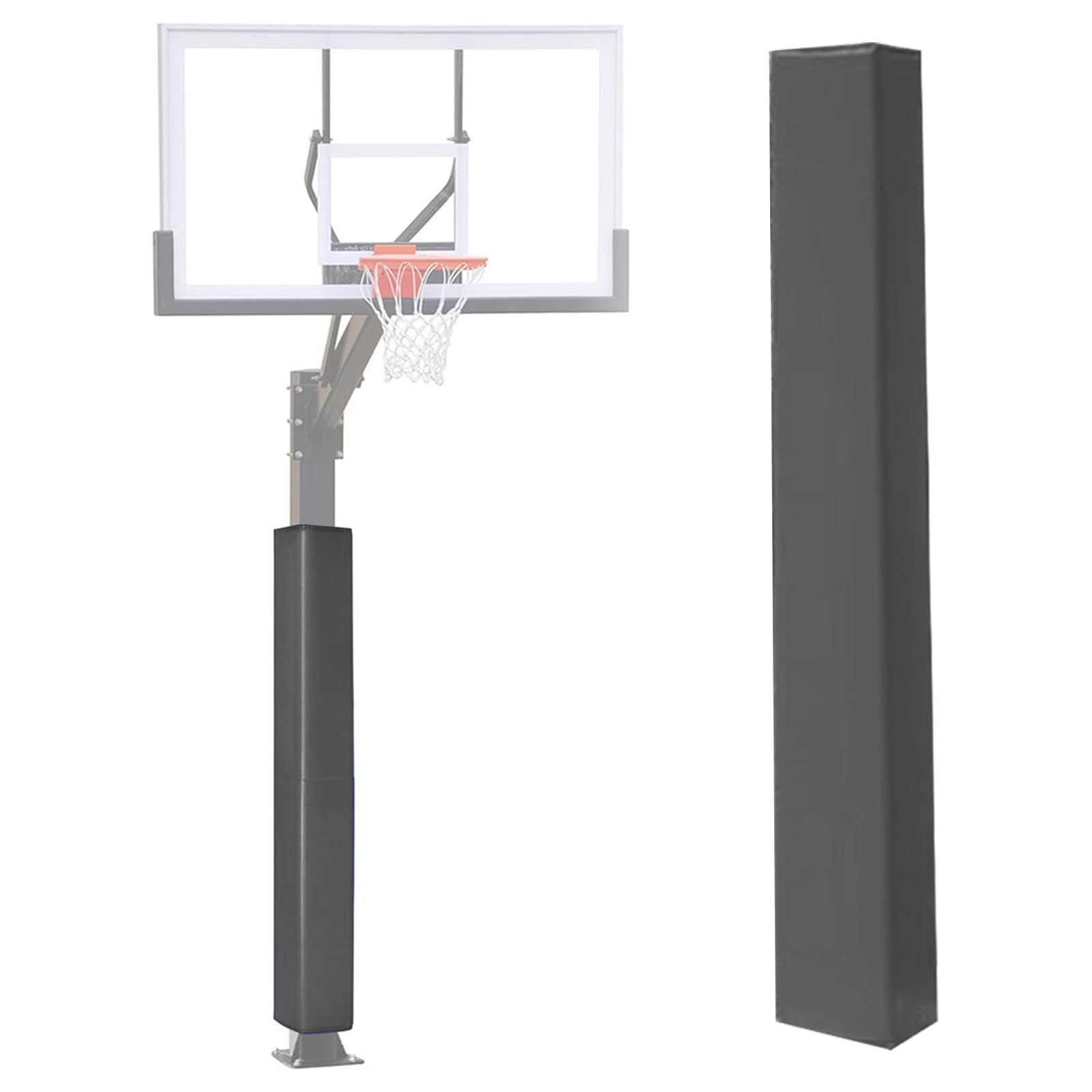 Innovz All-weather Basketball Pole Padding Outdoor, Wrap Around Foam Pole Pad, Universal Protective Pad for Mma/Martial Arts/Boxing Style Workout Pole(Gray,6"x6"(15x15cm) pole)