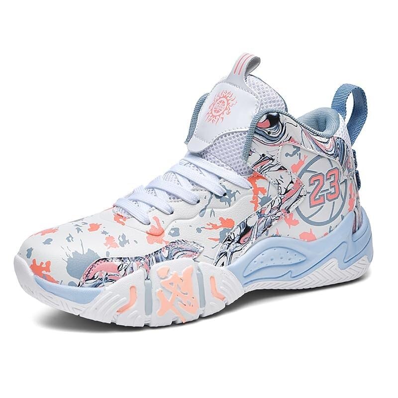 Zapatillas de Baloncesto Alto Unisex Acolchadas, Entrenamiento Casual