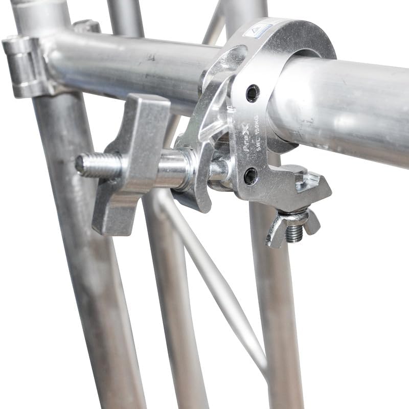 ProX T-C12 Aluminum Self-Locking M10 Clamp with Big Wing Knob for 2" Truss Tube Capacity 330 lbs.