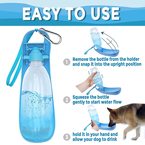 Vannon Dog Water Bottle, Portable Dog Water Dispenser with Foldable Drinking Cup Bowl for Walking, Travel, Leak-Proof… - Image 4