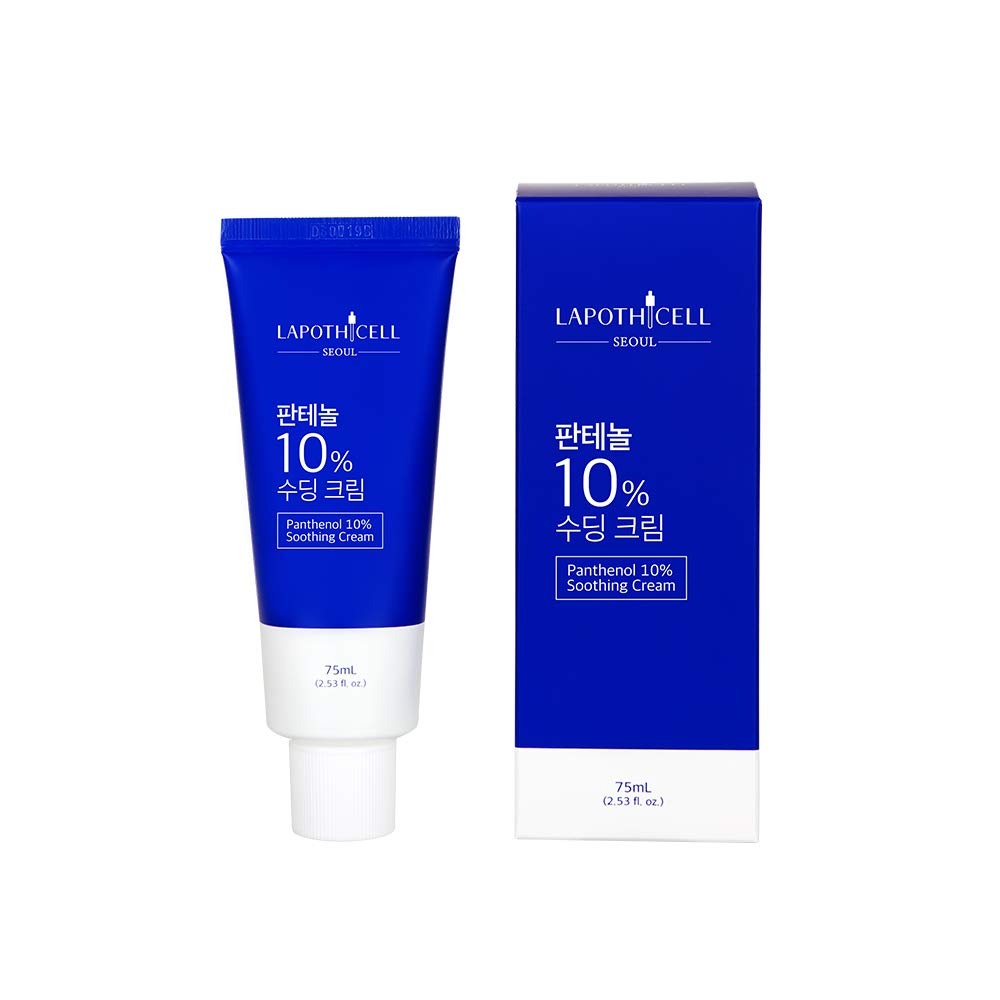 Panthenol 10% Soothing Cream, Face and Body Moisturizer For Dry Skin, Hydrating 75mL (2.53 fl. oz)