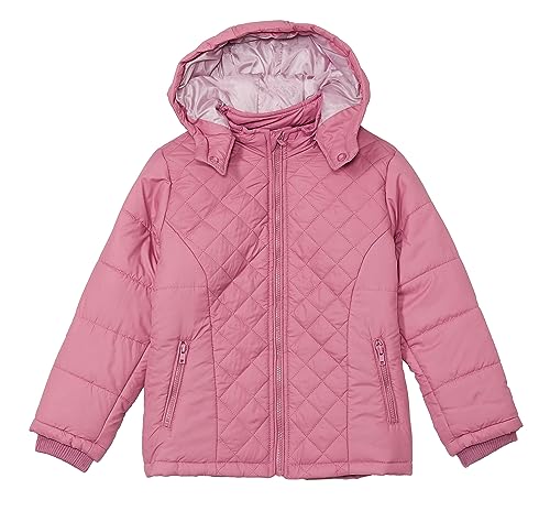 Image of Amazon Brand - Symbol Girls Girls Quilted Winter Jacket with Detachable Hood | Age 2-12 Years