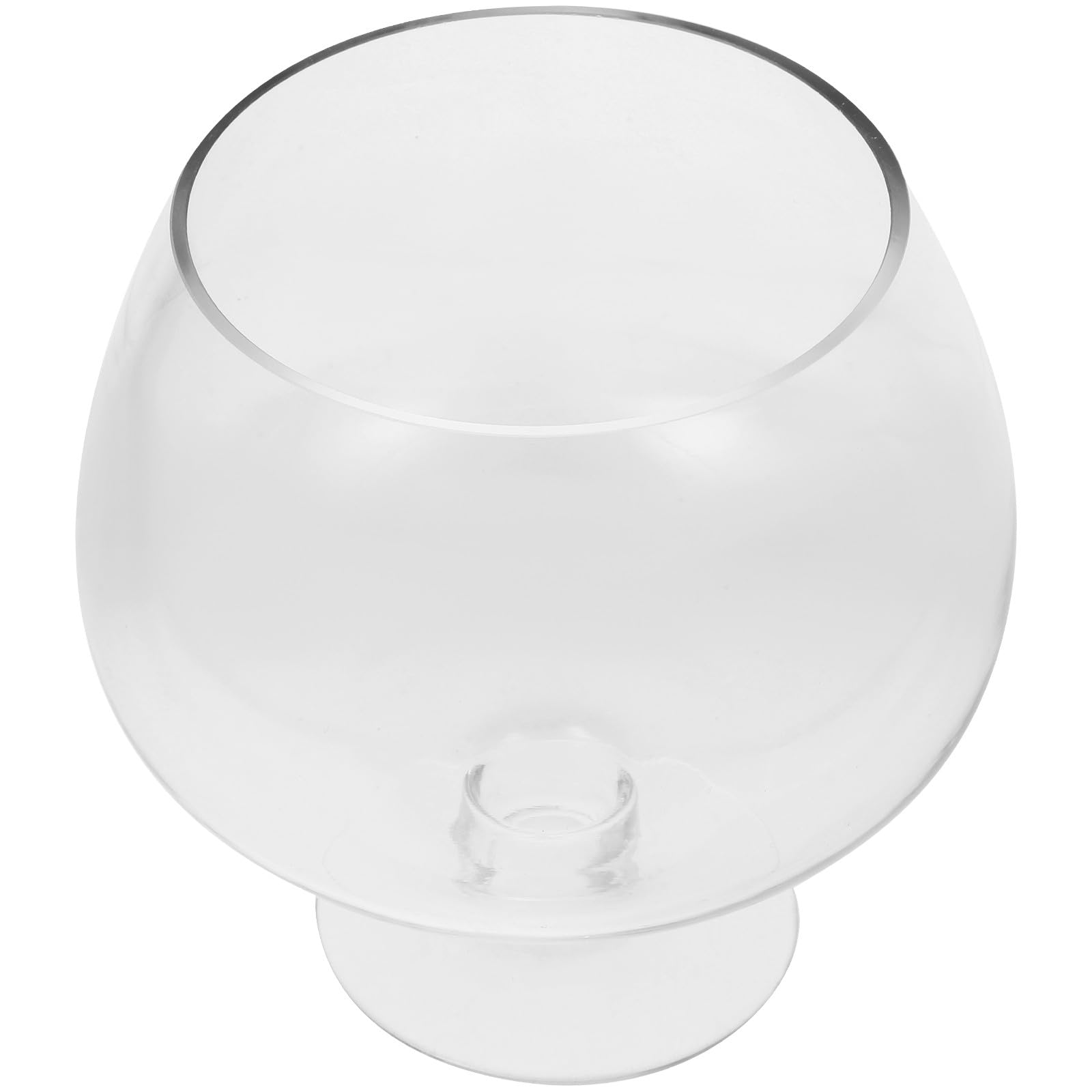 Aquarium pour poissons rouges en verre transparent Beaupretty à double paroi et pied stable