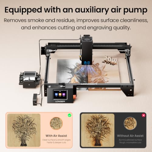 Image of LONGER Ray5 20W Laser Engraver, Laser Cutting Machine for Wood Metal