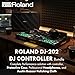 Roland DJ-202 DJ Controller Bundle with Case, Headphones, and Austin Bazaar Polishing Cloth