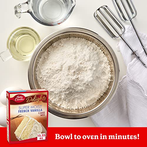 Image of Betty Crocker Baking Mix, Super Moist Cake Mix, French Vanilla, 15.25 oz