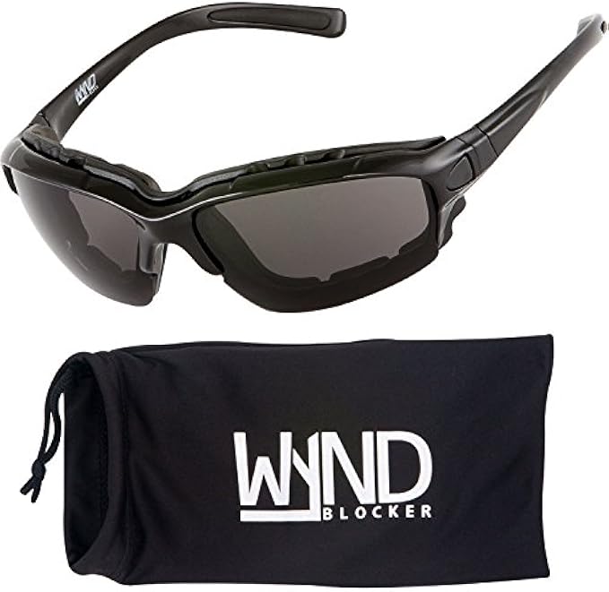 WYND Blocker Polarized Motorcycle Riding Sunglasses Sports Wrap Glasses