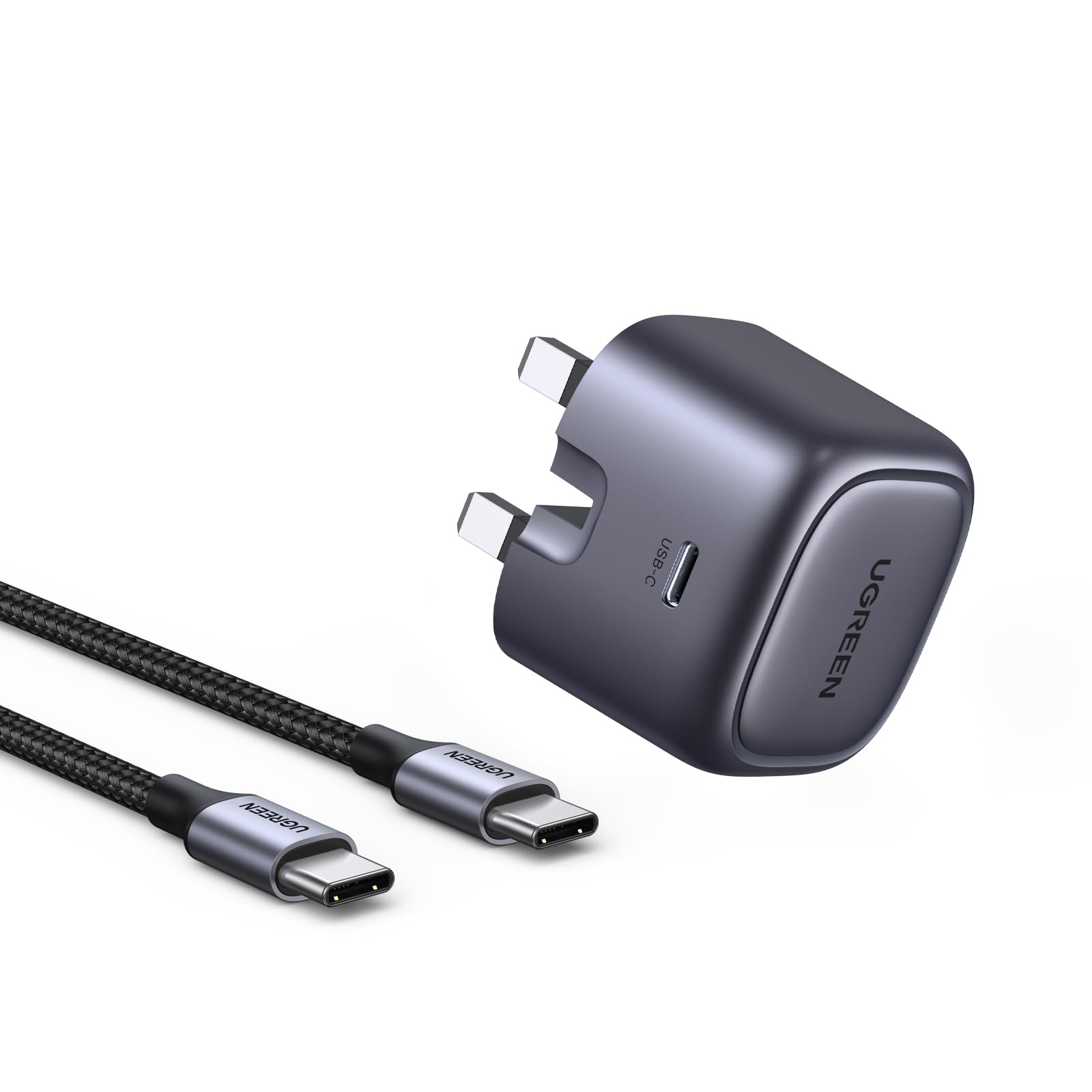 UGREEN Nexode 30W USB-C PD GaN Fast Charger UK (Space Gray)