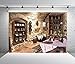 BELECO 10x8ft Fabric Old Kitchen Backdrop for Photography Ancient Stone Wall Castle Kitchen Interior Cooking Utensils Dining Table Background Portrait Photoshoot Studio Photo Props Wall Mural