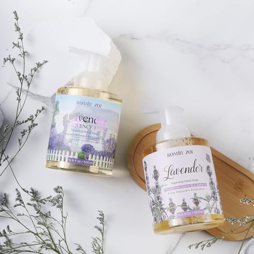 Image of ROMIIE ZOI Foaming Hand Soap, Lavender & Provence, 500ml / 16.8fl.oz | With Gift Box, Gentle cleansing, nourishes skin without drying