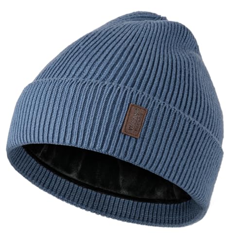 Image of Wmcaps Winter Beanie for Men Women, Fleece Lined Beanie Soft Warm Knit Hat Ski Stocking Cuffed Cap