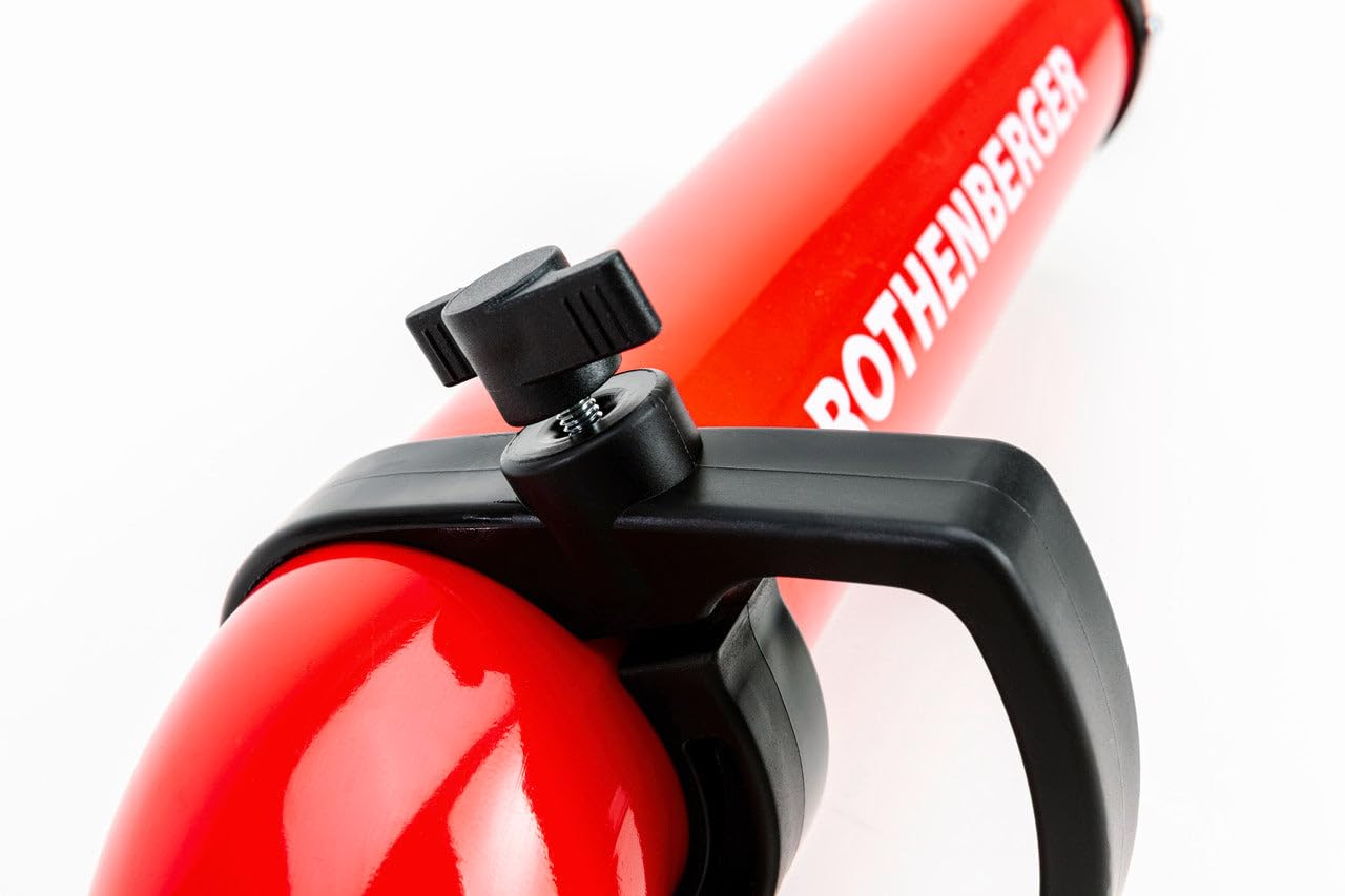 Rothenberger Limpiador de aspiración y presión | Bomba Profesional Limpiador de tuberías | Desatascador de desagües RoPump Super Plus X Incluye 2 adaptadores