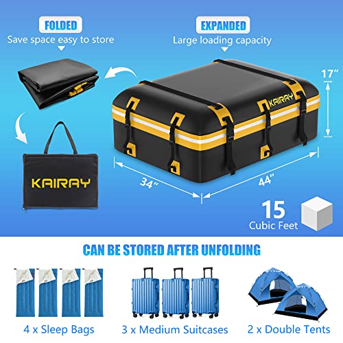 image for KAIRAY Roof Rack Cargo Basket 50