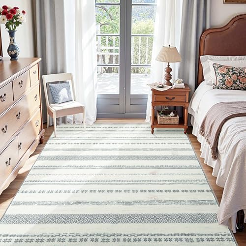 jinchan Moroccan Boho 5x7 Area Rugs for Bedroom - Machine