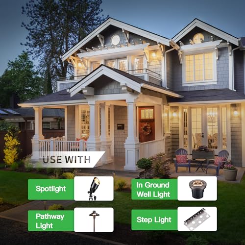 Câble électrique 16/2 étanche de 30m pour éclairage LED de jardin