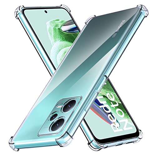Image of for Back Case Cover Bumper Flexible Silicone Transparent Back Cover for Redmi Note 12 - Transparent