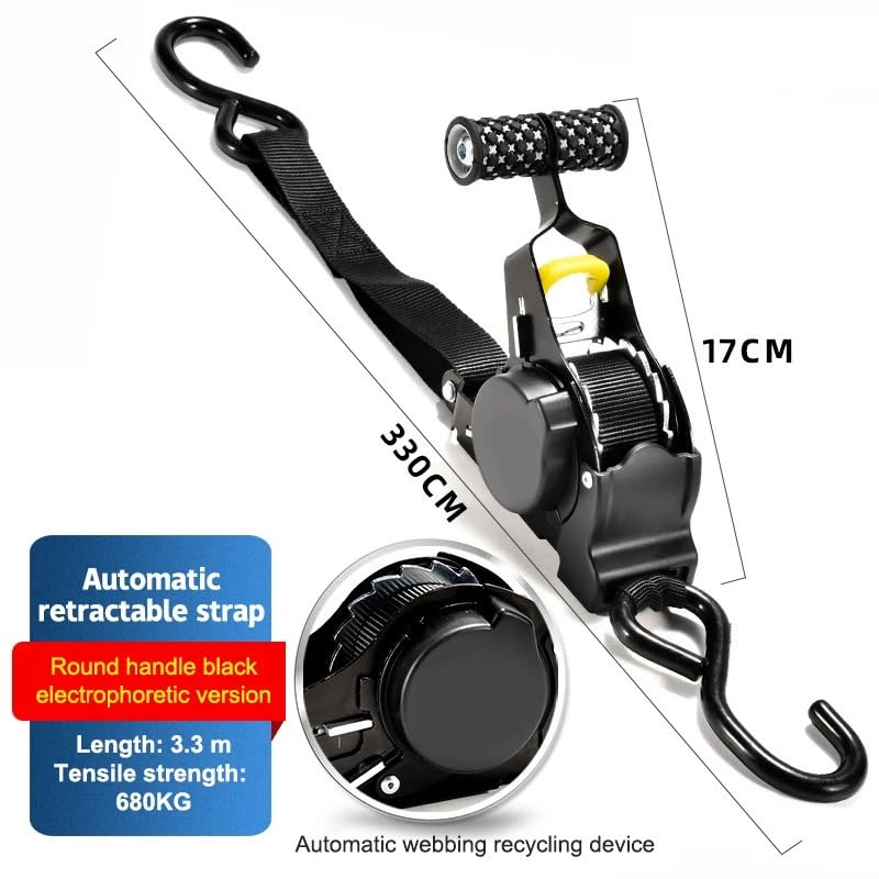 Spanngurte Automatischer Schrumpfspanner, einziehbare automatische Ratschengurte, Bündelband, Gurte, Gepäckgurte(A1)