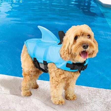 SwimWays 41150-151 Sea Squirts Doggie Jacket, Blue
