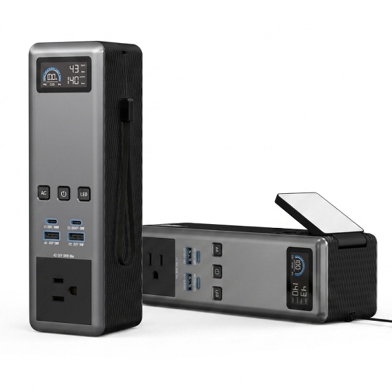 Stazione di alimentazione portatile da 99 Wh, presa CA da 150 W, approvata per aerei, 100 W PD USB-C, batteria compatta per campeggio, viaggi e emergenze