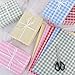 BEISHIDA Gingham Tissue Paper Bulk，Pink and White Checkered Wrapping Tissue Paper for Gift Bags, 14 x 20 Inch Gift Wrap for Valentines Birthday Easter DIY Crafts Decor Holiday Flowers-50 Sheets
