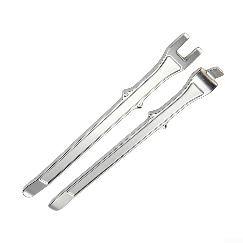 Juego de 2 palancas de neumáticos de acero al carbono para coche, moto, furgoneta y bicicleta con protector de llanta para un montaje eficiente de neumáticos