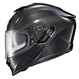 ScorpionEXO ST1400 EVO Carbon Fiber Full Face Sport Touring Street Motorcycle Helmet - Bluetooth Ready Speaker Pockets DOT ECE Solid (Matte Black - Large)