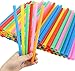 Tomnk 360pcs Jumbo Smoothie Straws Boba Straws Milkshake Straws Extra Wide Assorted Bright Colors