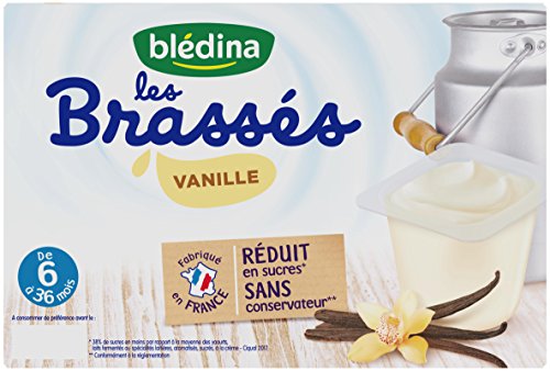 Dessert Lacté Bébé Dès À La Vanille Les Brassés Bledina Les 6 Pots De - vue 2