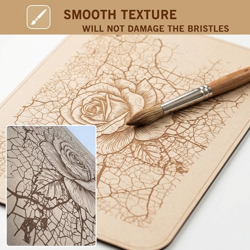Image of A3 Large Dry Brush Palette for Miniature Painting, Texture Palette to Remove Excess Paint & Control Moisture, Brush-Safe Surface for Warhammer 40k, D&D Figures & Model Kits