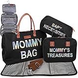 VONQA Mommy Bag for Hospital, Labor and Delivery - Extra Large Diaper Tote Bag for Maternity,...