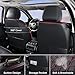 Huidasource Front Seat Covers for Wrangler JK 2007-2017, Waterproof Wrangler Leather Seat Cushion Covers Fit for Jeep Wrangler JK 2-Door/4-Door Rubicon Altitude Willys Big Bear (Front Pair/Black&Red)
