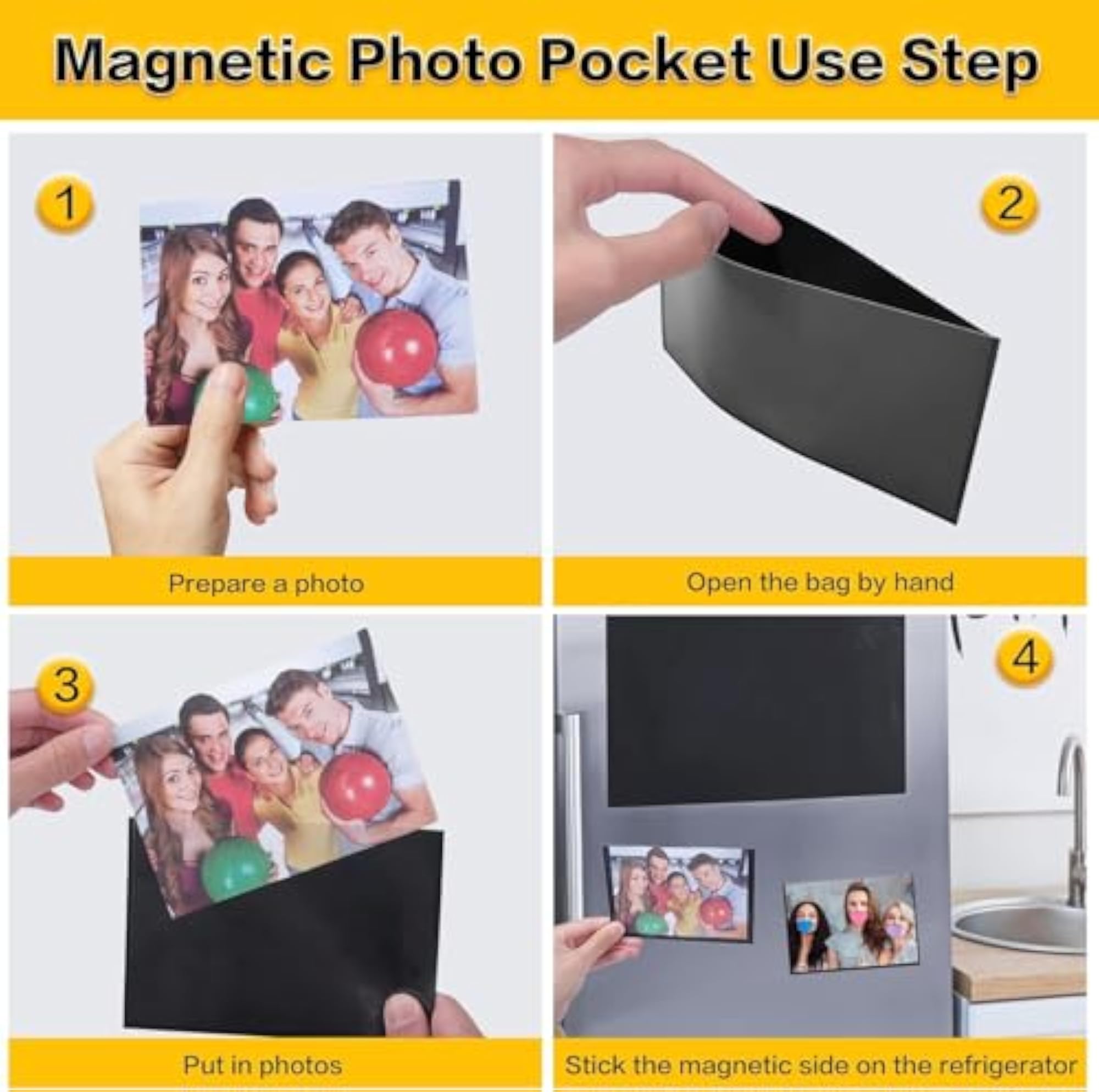 Magnetic Photo Frame Pack of 5