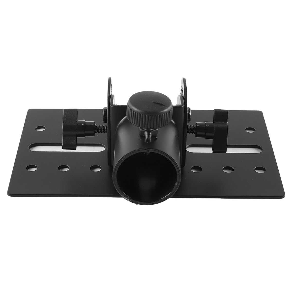 Plateau d'enceinte réglable en métal, support 35 mm, base 175 x 110 mm, angle réglable à 90 degrés, capacité de charge 60 kg, noir