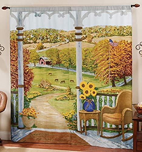 Saturday Knight Heartland Window Art Panel, 72 by 84-Inch