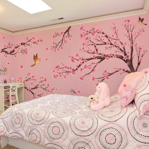Cherry Blossom Wall Decals 50% Off - Large Removable Floral Tree Art - Image 4