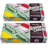 Hammond’s Candies – Hand Spun Ribbon Candy - 5 Flavor Variety Pack, 2 Gift Ready Boxes, Handcrafted by Artisan Confectioners- Classically Delicious, Proudly Made in Denver Colorado- USA