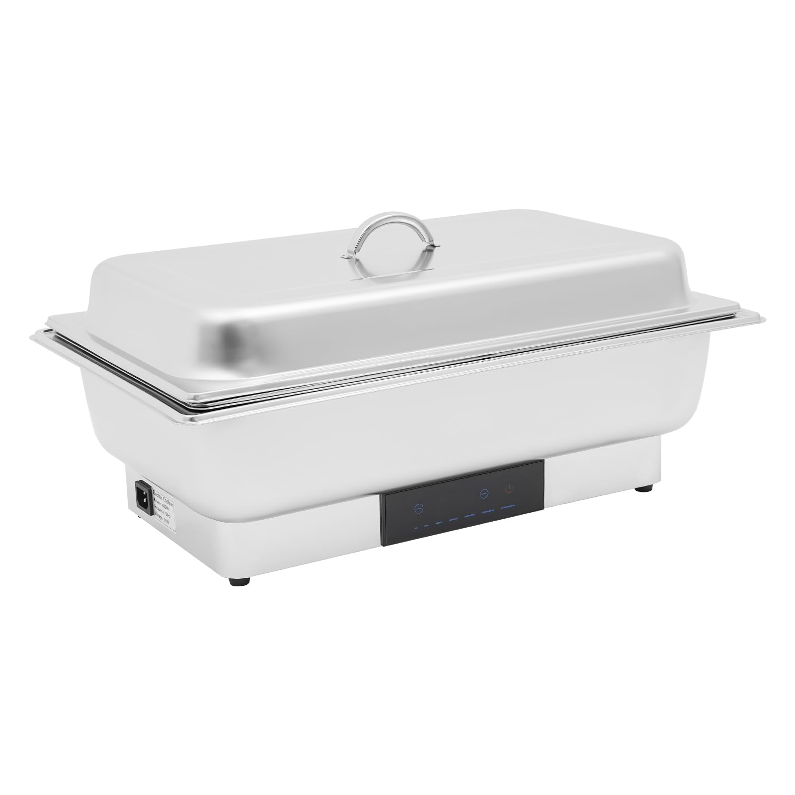 Scaldavivande elettrico in acciaio inox, con controllo della temperatura, touchscreen, 600 W, 9 l, per buffet, feste, catering